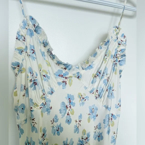 DÔEN ruffled floral-print midi dress size 2 - Picture 12 of 14